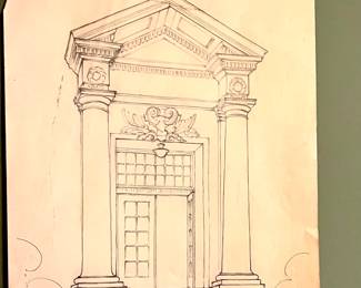 Original architectural, drawing