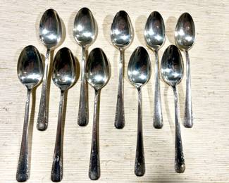 International Sterling Courtship - flatware set -10 spoons