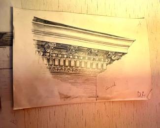 Original architectural, drawing