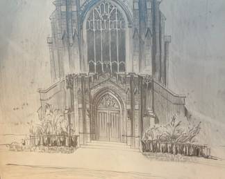 Original architectural, drawing