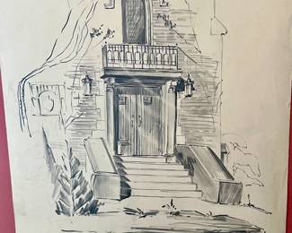 Original architectural, drawing