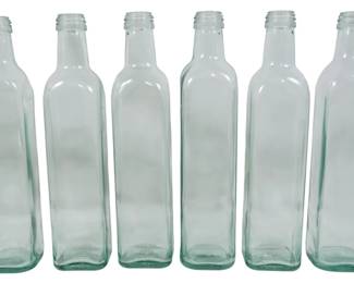 133 - 6 Glass Bottles 10"