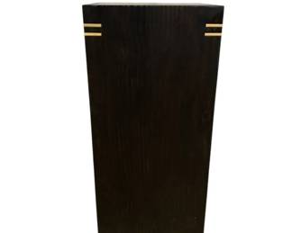 3184 - Wildwood Shou Sugi Ban Pedestal 28 x 12 x 12, marble top