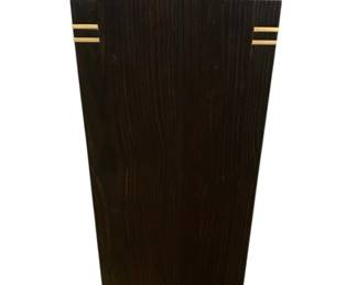 3179 - Wildwood Shou Sugi Ban Pedestal 28 x 12 x 12, marble top