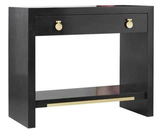 3379 - Modern History Mirage Bedside Chest Retail $2920 32 x 38 x 19