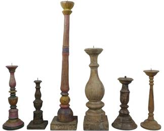 159 - 6 Assorted Candle Prickets