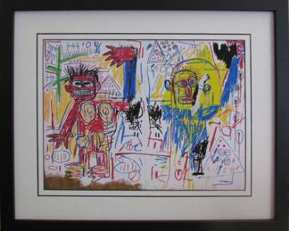 9054 - UNTITLED GICLEE BY J.M. BASQUIAT 21.5 X 18