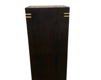 3183 - Wildwood Shou Sugi Ban Pedestal 28 x 12 x 12, marble top
