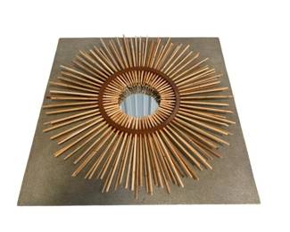 3123 - Reeded Sunburst Wall Mirror 48 x 48