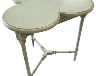 3555 - Alden Home Cloverleaf Table Spa Blue 29 x 20 x 28