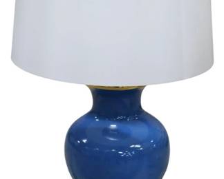 362 - Chelsea House Audrey Blue Lamp 32"