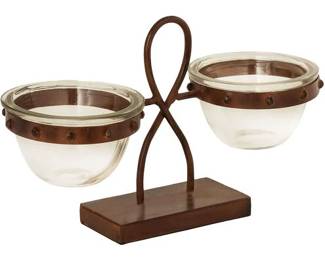 100 - Elk Home Rustic Lasson Candleholder 9x16x6