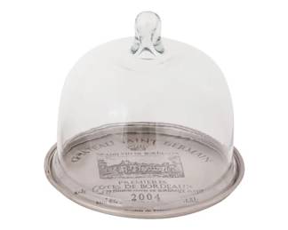 102 - Elk Home Antique Silver Napa Tray with Cloche 9x10"