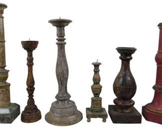 160 - 6 Assorted Candle Prickets