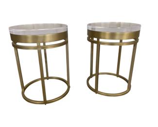 3127 - Pair Chelsea House Shelby End Tables 22 x 16