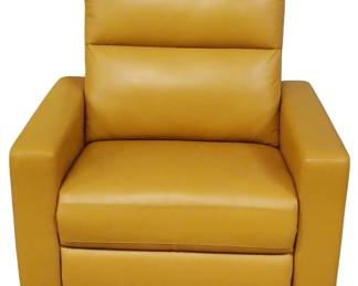 322 - Leather Camel Recliner w/ Massage 41x34x40