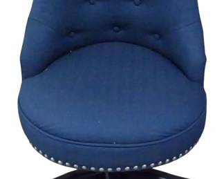 346 - Powell Blue Tufted Office Chair 35x22x24