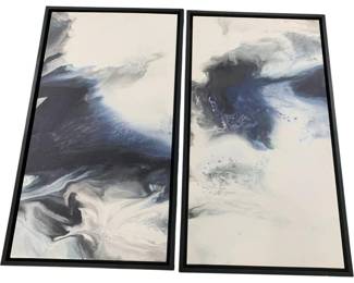 3509 - Pair Framed Prints From Chelsea House 32 x 18