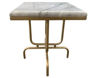 3531 - Wildwood Stand By Me Marble Top Table 18 x 16 x 16