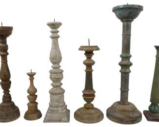 168 - 6 Assorted Candle Prickets