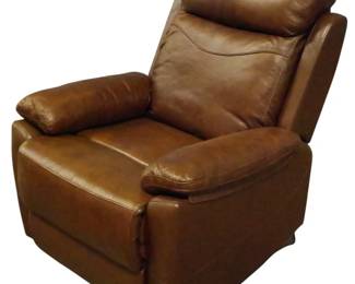 311 - Brown Leather Power Recliner 39x30x32