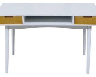 350 - Powell White Desk w/ Drawers 30x48x22