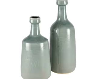 113 - 2 Elk Home Row Vases 19"