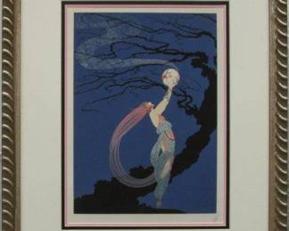 9022 - FIREFLIES PRINT BY ERTE 17.5 X 21