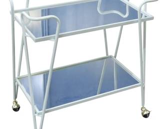 349 - Powell Mirror Top Beverage Cart 32x30x18