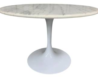 2611 - Marble Top Tulip Base Dinette Table 30 x 45