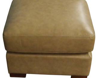 316 - Leather Ottoman 17x21x24