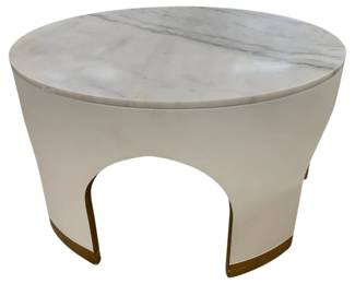 3523 - Chelsea House Aqueduct Marble Top Table 20 x 36
