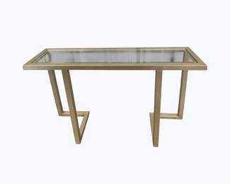 3403 - Alden Home Glass Top Sofa Table 32 x 48 x 12