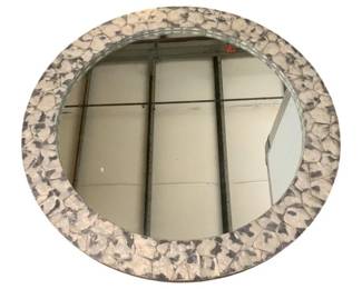 3442 - Wildwood Shell Shock Round Mirror 38"