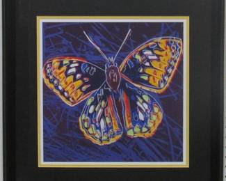 9081 - BUTTERFLY GICLEE BY ANDY WARHOL 22 X 22