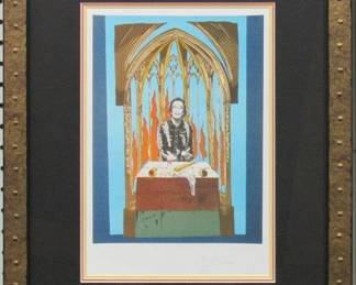 9040 - DALI'S INFERNO PRINT BY SALVADOR DALI 16.5 X 20.5