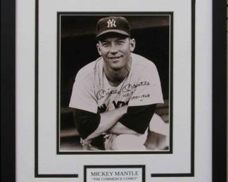 9059 - MICKEY MANTLE PRINT 15.5 X 18.5