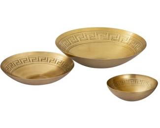 97 - Elk Home 3pc Greek Bowl Set 3x13"