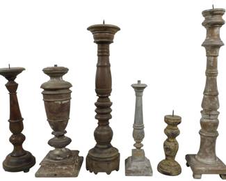 169 - 6 Assorted Candle Prickets