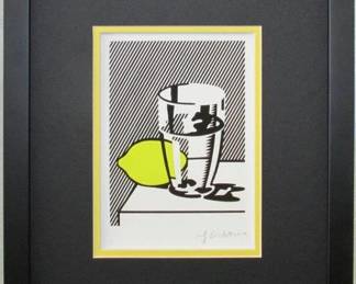 9015 - STILL LIFE PRINT BY ROY LICHTENSTEIN 13.5 X 16