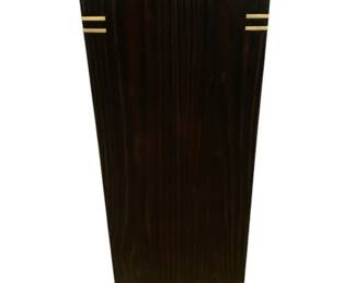 3185 - Wildwood Shou Sugi Ban Pedestal 28 x 12 x 12, marble top