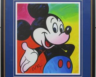 9066 - MICKEY MOUSE GICLEE BY PETER MAX 21.5 X 23.5