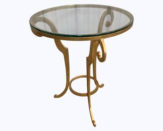 3095 - Wildwood Bailey Round Glass End Table 31 x 28