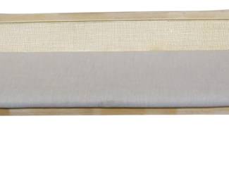 363 - Powell Cane Back Upholstered Bench 23x53x18