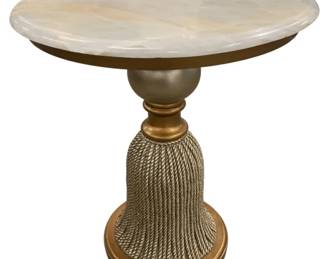 3527 - Chelsea House Tassel Side Table retail $2619 25 x 22