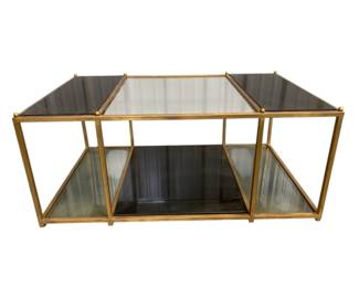 3104 - Chelsea House Directoire Stripe Coffee Table 20 x 48 x 30