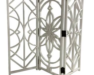 3274 - Chelsea House Tree of Life Screen White 72 x 79 retail $4873