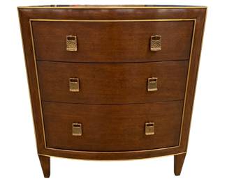 3567 - Alden Home Tiffany Curved Front Chest walnut 36 x 31 x 25