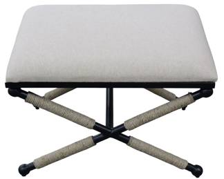 355 - Powell Upholstered Ottoman 16x23x18