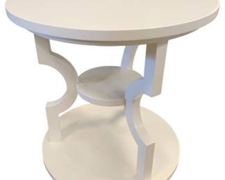 3563 - Alden Home Etta Side Table White 28 x 29